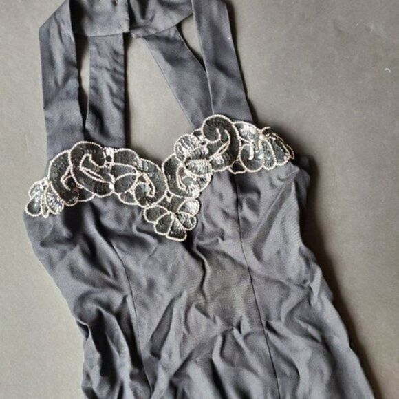 Vintage Jump Formal Black Dress - Picture 3 of 8